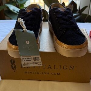 REVITALIGN Women Sneakers - Navy and Brown